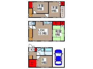 南区辻4丁目戸建ての物件間取画像